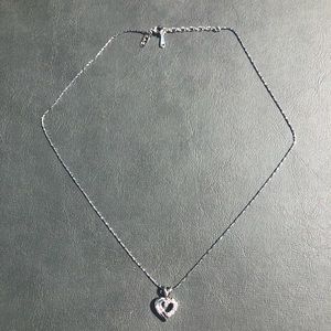 18k gold plated heart necklace